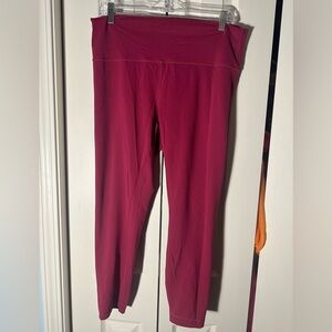 lululemon athletica wunder train dark pink size 14 Leggings